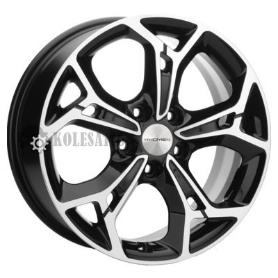 Khomen Wheels KHW1702 (DFM580) Black-FP 7x17/5x110 D67.1 ET45  