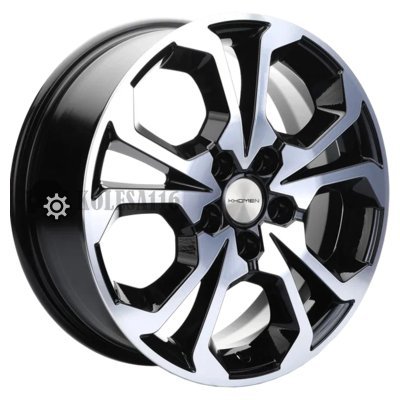 Khomen Wheels KHW1711 (Coolray) Black-FP 6.5x17/5x114.3 D54.1 ET45  