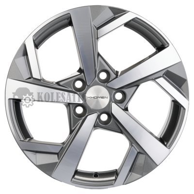 Khomen Wheels KHW1712 (Karoq/Octavia/Passat/Tiguan) Gray-FP 7x17/5x112 D57.1 ET43  