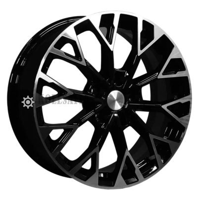 Khomen Wheels KHW1718 (Exeed TXL) Black-FP 7x17/5x108 D65.1 ET36  
