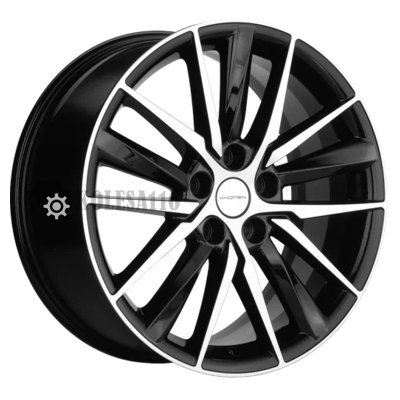 Khomen Wheels KHW1807 (A6/Q5) Black-FP 8x18/5x112 D66.6 ET39  