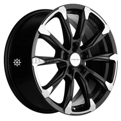Khomen Wheels KHW1808 (K5/Santafe) Black-FP 7.5x18/5x114.3 D67.1 ET50  