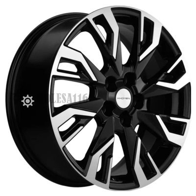Khomen Wheels KHW1809 (CS75 Plus) Black-FP 7x18/5x110 D67.1 ET35  