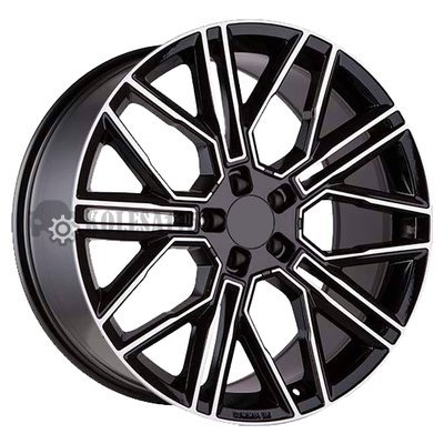 Khomen Wheels KHW2101 (Front) Black-FP 9.5x21/5x112 D66.6 ET37  