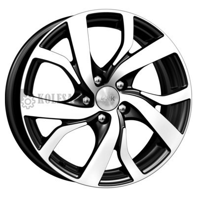 K&K Палермо-оригинал (КС607) Алмаз черный 6.5x16/5x114.3 D67.1 ET38  